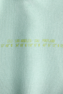 H&M Толстовка с капюшоном и принтом, зеленый