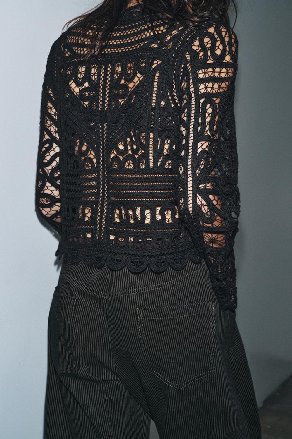 ZARA БЛУЗА — ZW COLLECTION, ЧЕРНЫЙ