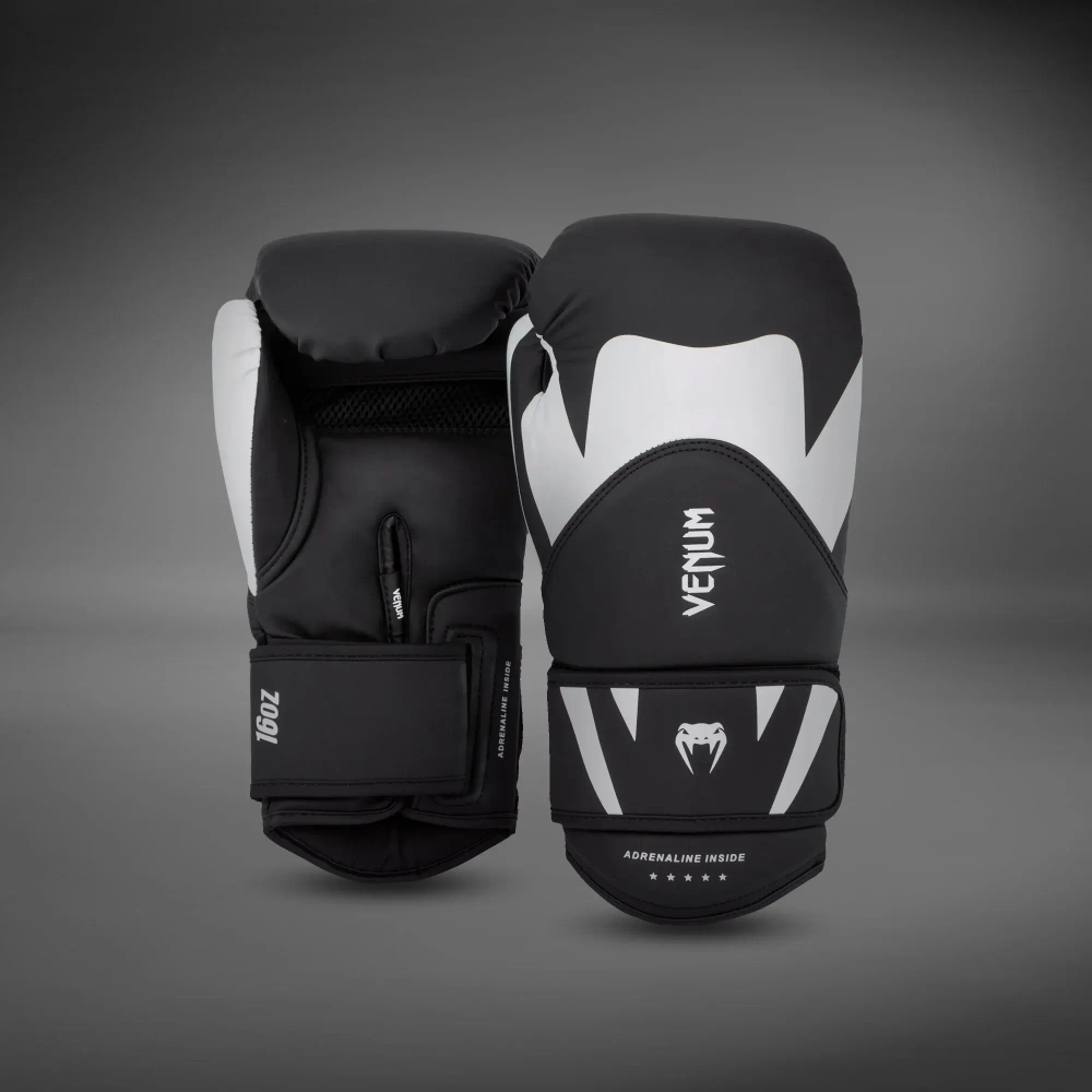 Детские боксерские перчатки Venum Challenger 4.0 Black/White