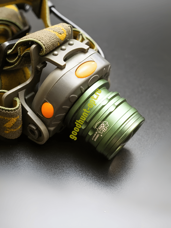 Тактический налобный фонарь зеленый