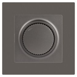 Светорегулятор Intro Accent 6-401-09 поворотный, 600Вт 230В, IP20, СУ, титан | Intro