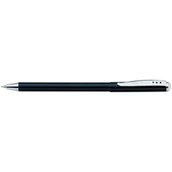 Фото недорогая чёрная металлическая ручка со стразом и магнитным колпачком Pierre Cardin (Пьер Кардэн) Actuel PC0705BP в подарочной пластиковой коробке