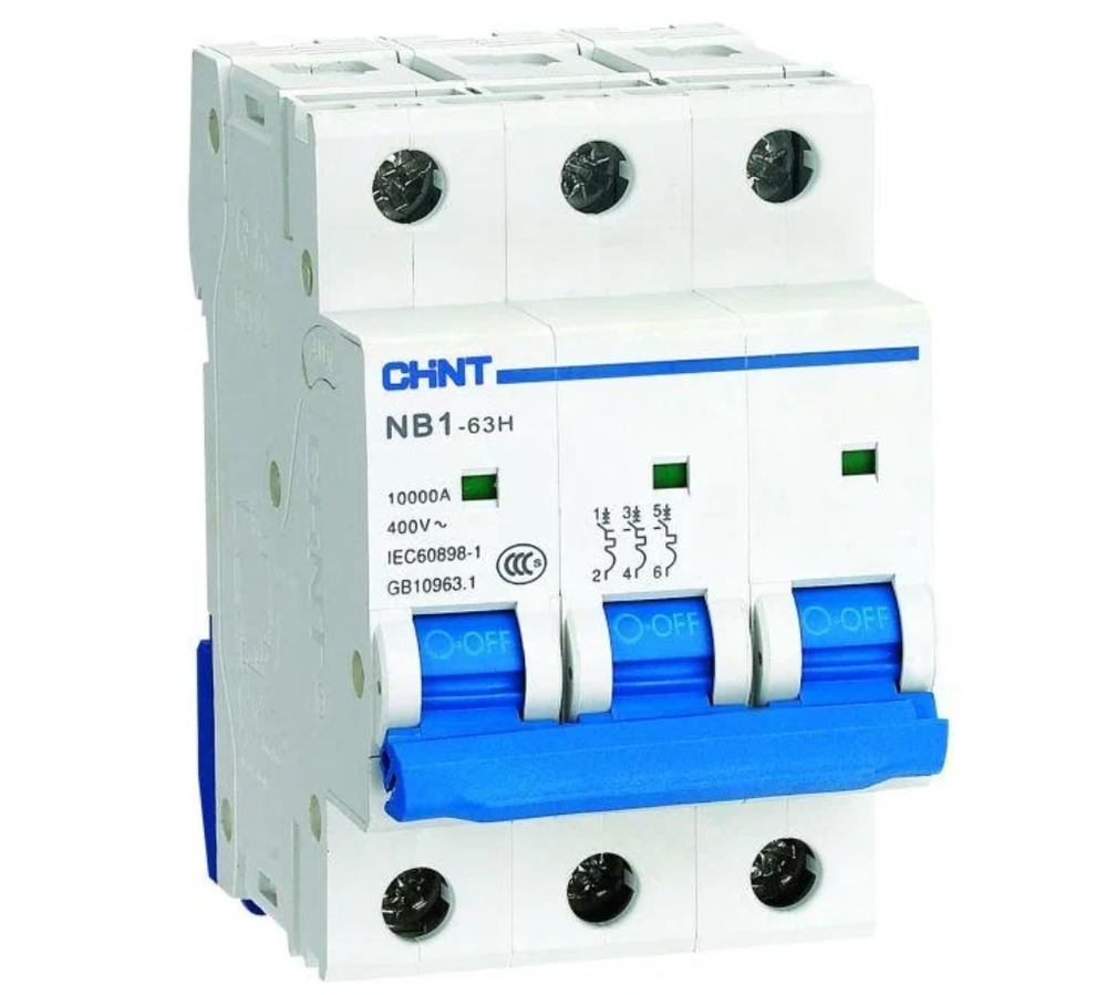 Автоматический выключатель CHINT NB1-63H (C) 10kA 10 А 179866