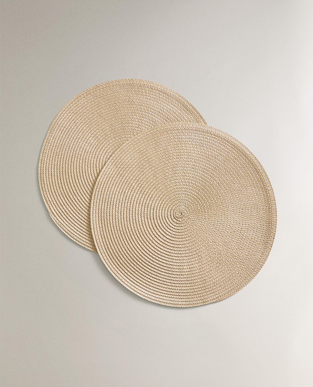 Zara Home сервировочная салфетка из льна, диаметр 38 см (комплект 2 шт.)