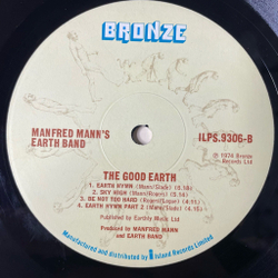 Винтажная виниловая пластинка LP Manfred Mann's Earth Band The Good Earth (UK 1974)