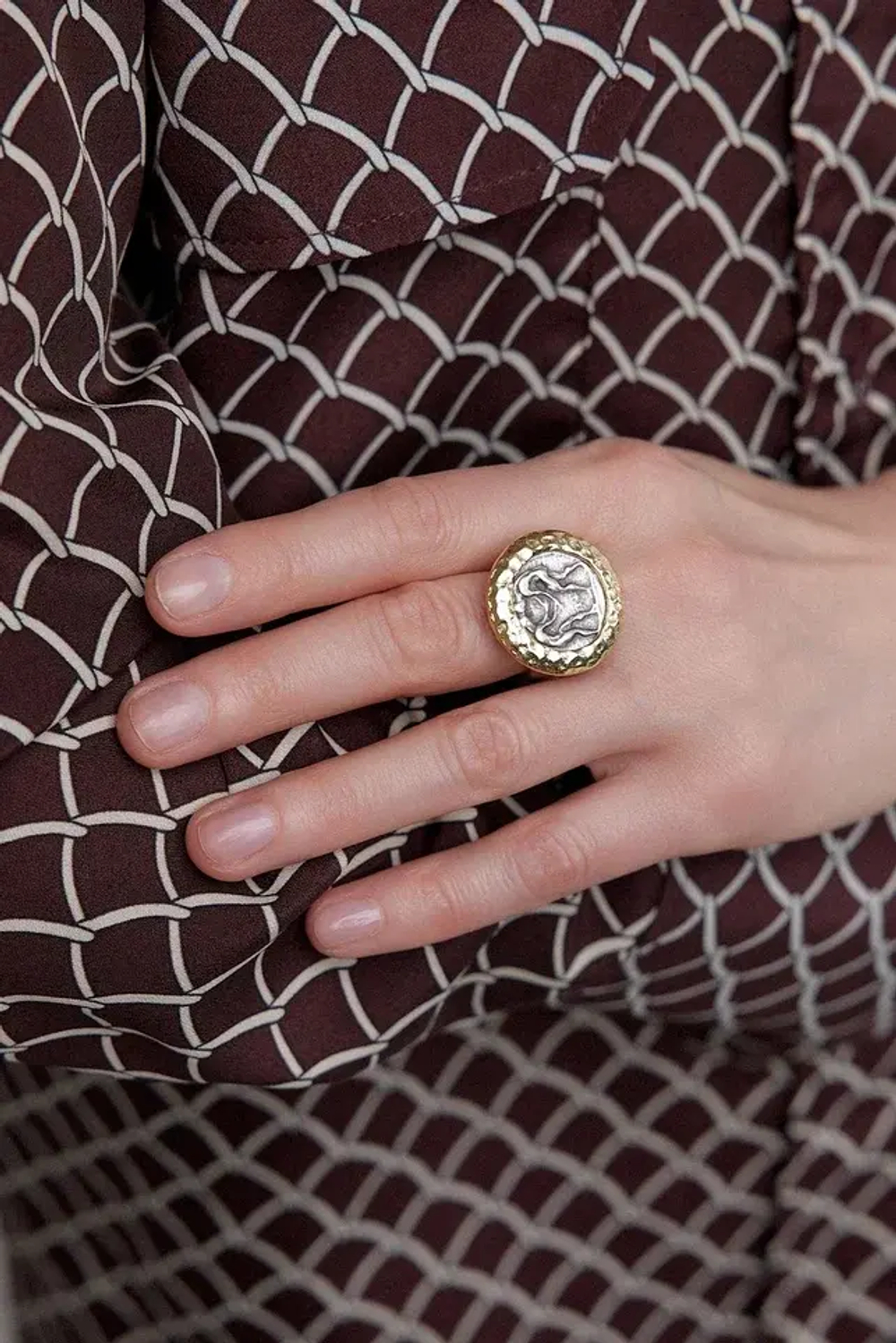 Coins  g/round Кольцо 02  арт.0999