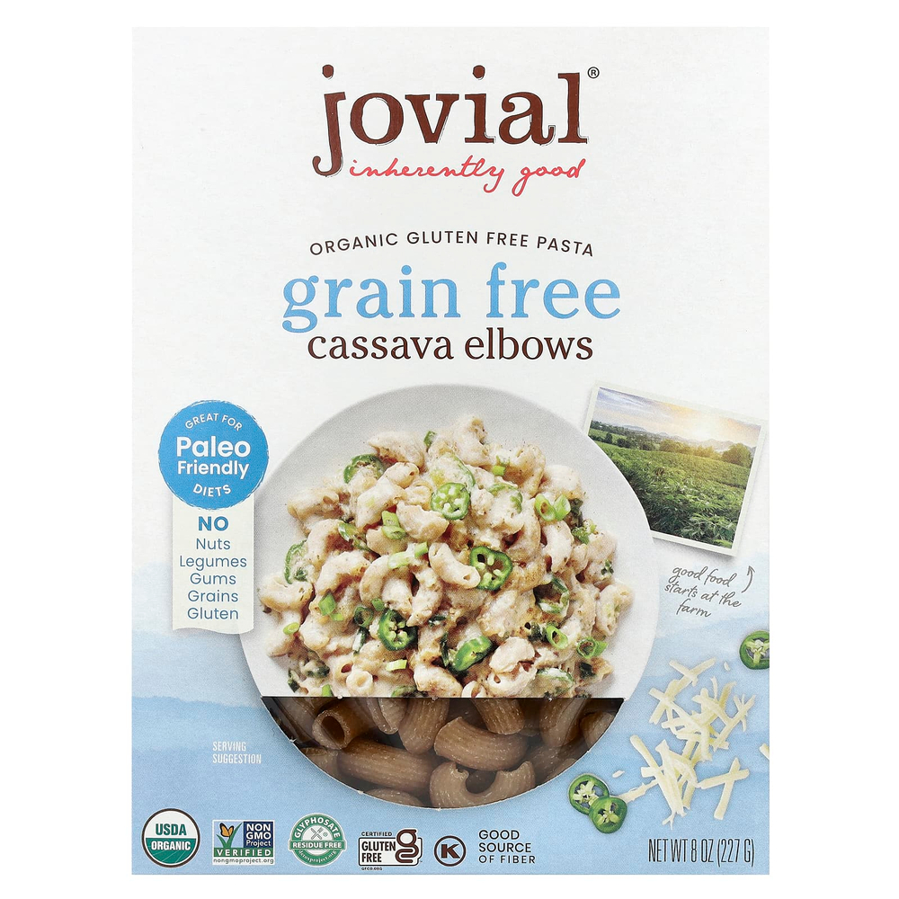 Jovial, Органическая паста без глютена, кассава, 227 г (8 унций)