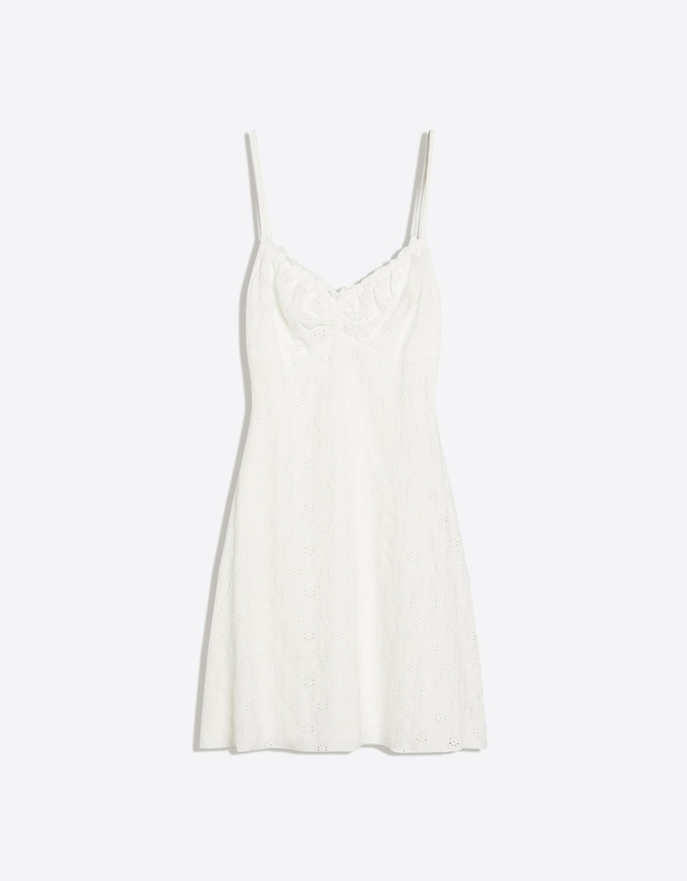 Мини-платье с вышивкой - BERSHKA