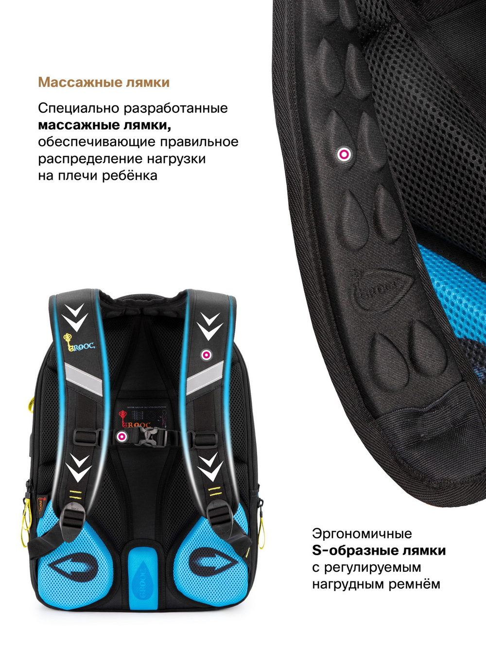 Рюкзак GROOC 14-052 + мешок + сумка-пенал