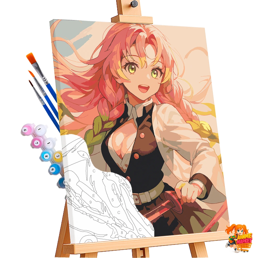 Картина по номерам Клинок рассекающий демонов Мицури Канроджи