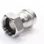 Переходник 35-1 1/4", WAAG Heavy Inox, пресс-резьба, вн., сталь нержавеющая