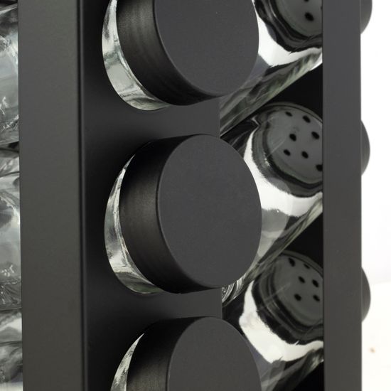 Набор ёмкостей для специй 16 шт. Ofenbach NB 101002 на квадратной подставке из нержавеющей стали