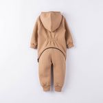 Комбинезон с клапаном и капюшоном "Песок" утепленный