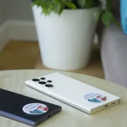 Наклейка на телефон Москвёнок ROUND (проход + питание)