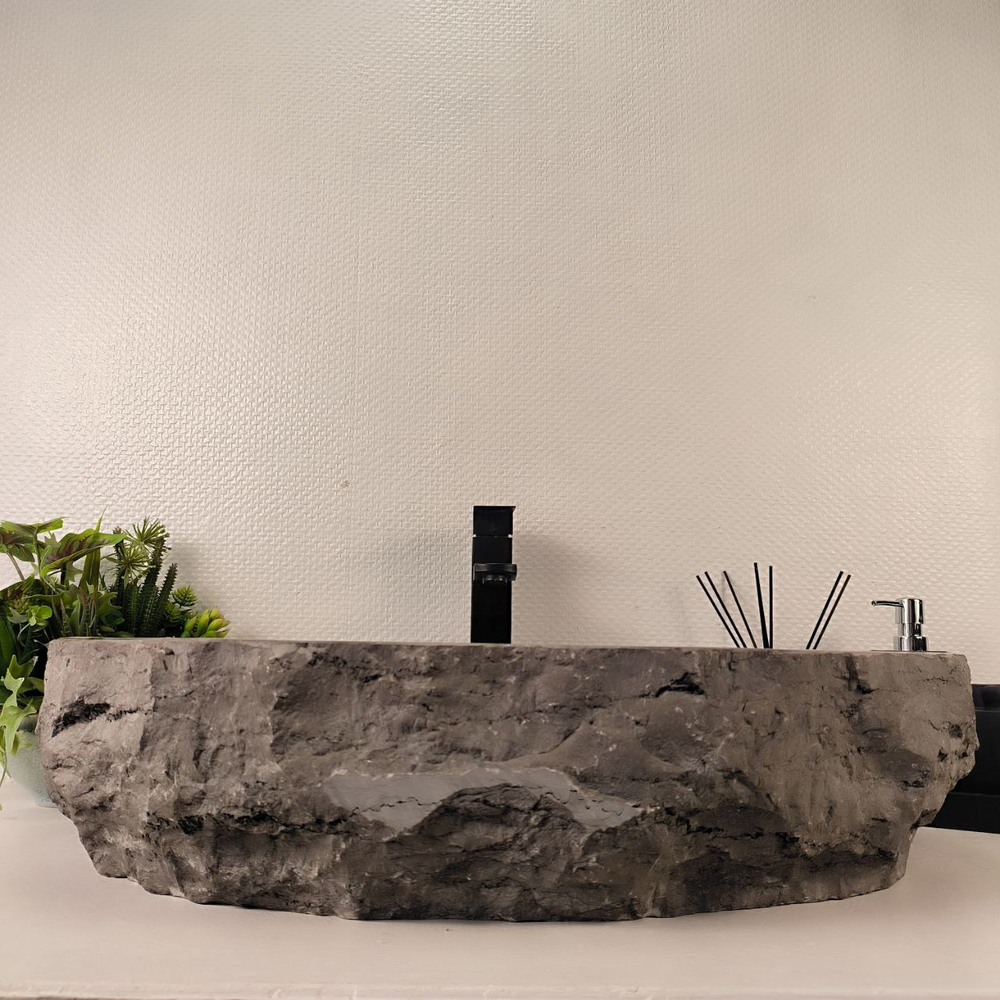 Раковина из мрамора Erozy Grey EM-65017 69*47*15 0892