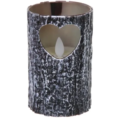 Сувенир с подсветкой «Свеча - LOVE» 7,5*12,5 см (работает от батареек 3 ААА)