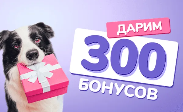 Дарим 300 бонусов ко Дню рождения!