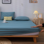 Комплект постельного белья Однотонный Сатин на резинке CSR050