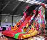 Надувная горка "Граффити", 8*4*7 м