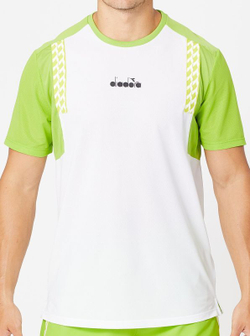 Мужская теннисная футболка Diadora SS T-Shirt Clay - белый