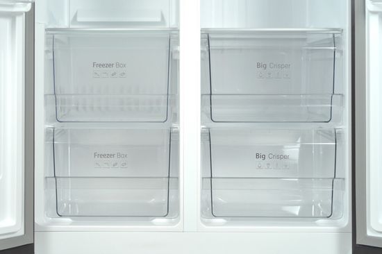 Холодильник Kraft KF-HC2485CG бежевое стекло