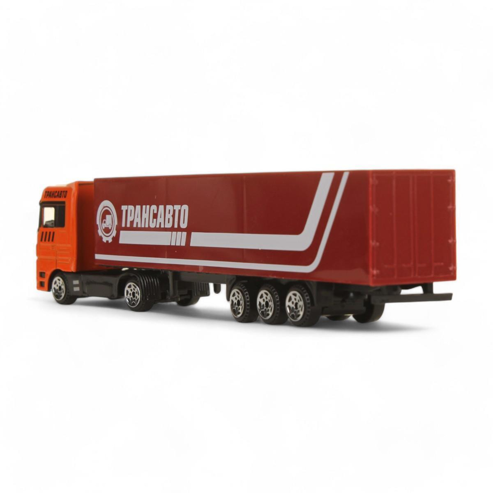 Модель ин. мет. "Тягач с прицепом" 19,5см, подвиж. дет. коробка 1547787-R (Технопарк)