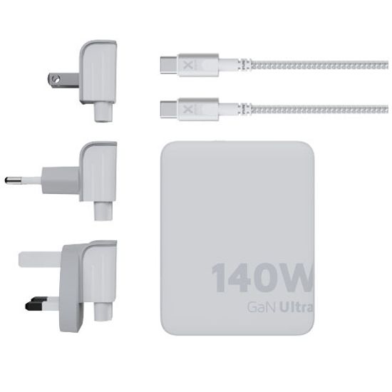 Xtorm XVC2140 GaN Ultra дорожное зарядное устройство мощностью 140 Вт с кабелем USB-C PD мощностью 240 Вт