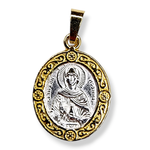 Нательная именная икона святая Иоанна (Яна, Жанна) с позолотой