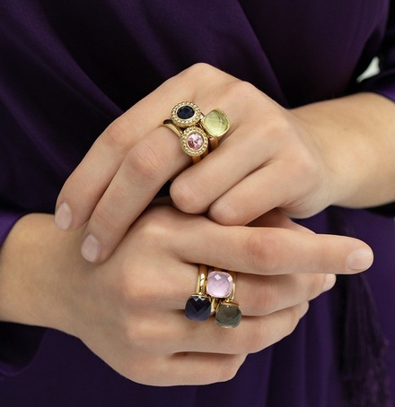 Кольцо Qudo FIRENZE 19 (G) Light Rose 107001/40-5902 19 размер 19