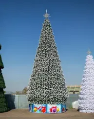 Уличная сосна Уральская зеленая с белыми кончиками 16 м., каркасная, Леска, Green Trees (GT16URLESWK)