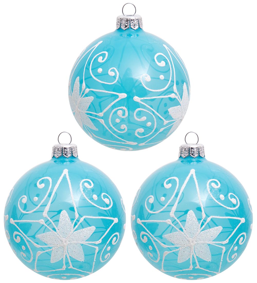 Элита НФШ-1424 Набор ел.украшений 3шт «Зимний романс» 85 мм