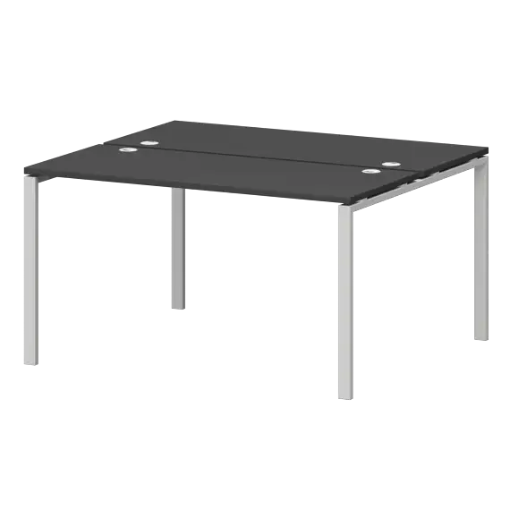 Бенч двойной на металлокаркасе СМС2-П-18К.120.Пр25  1800x1236x750 Смарт