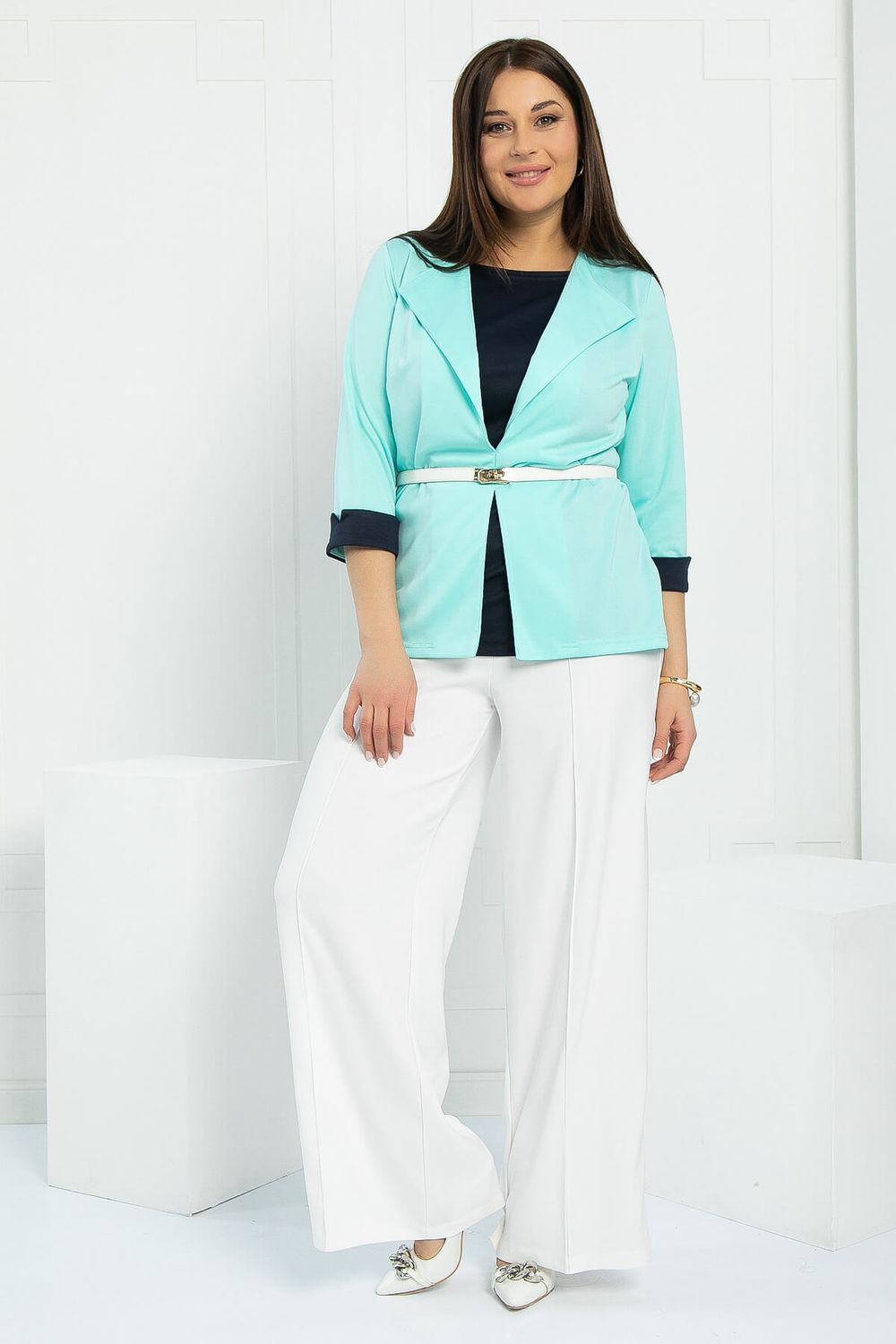 Блуза На шпильке (мята) Б12983-4М LT Collection