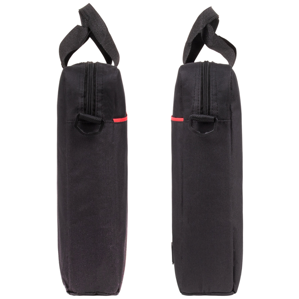 Сумка портфель BRAUBERG PRACTICAL с отделением для ноутбука 15 6" "Red line" черная 29х40х7 см