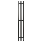 Полотенцесушитель Электрич. с/т GROIS Trio GR-138 190х1200 П3 RAL 9005 R черный матовый, шт