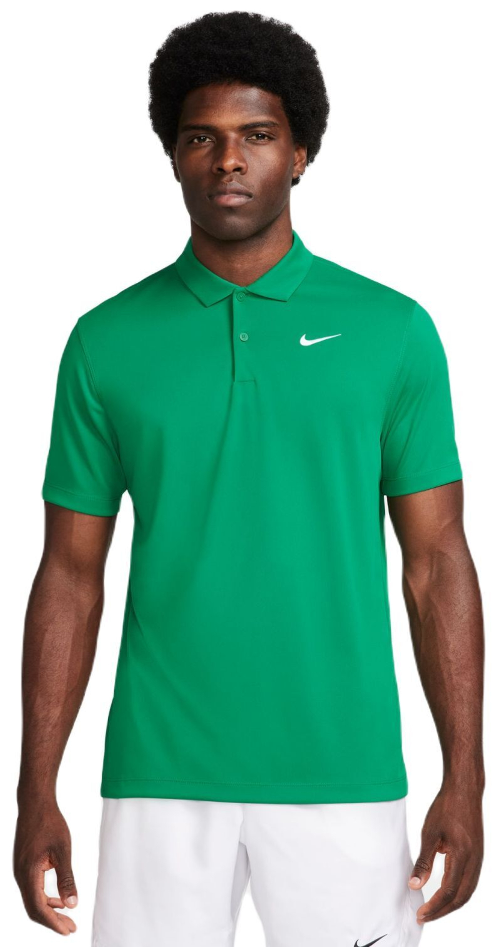 Мужское теннисное поло Nike Court Dri-Fit Solid Polo - malachite/white