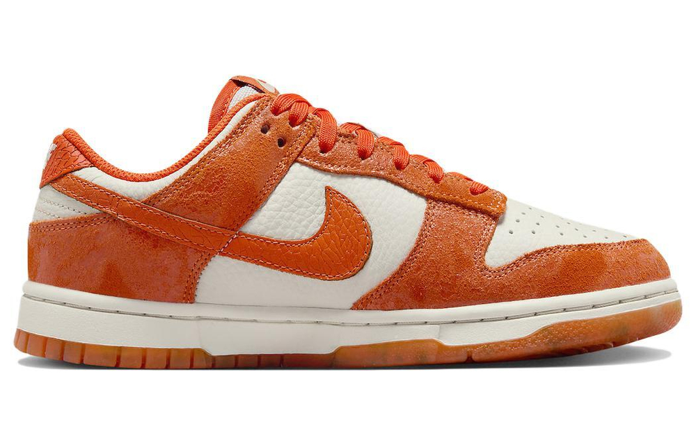 Кроссовки Nike Dunk Low Wmns "Cracked Orange""Total Orange" (Женская размерная сетка)