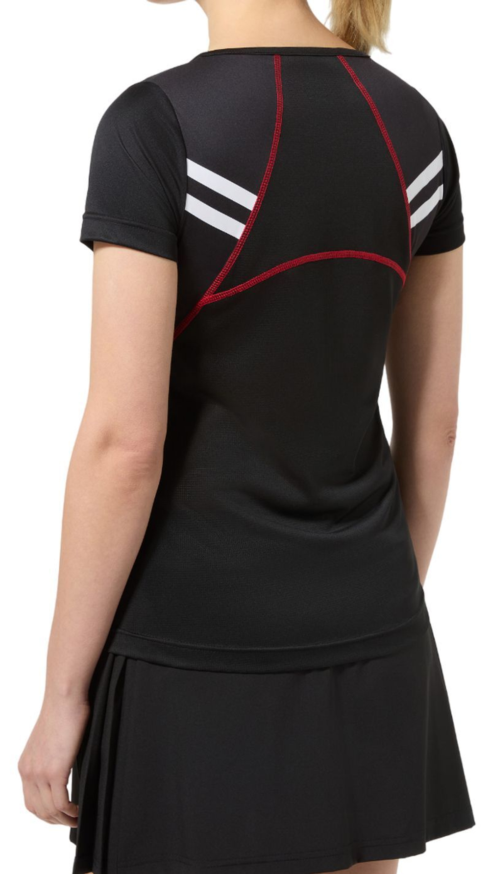 Женская теннисная футболка Australian Tennis Crew Ace - черный