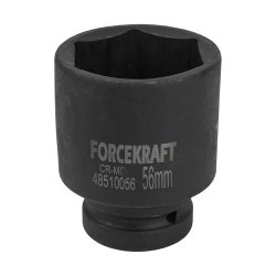 Головка ударная глубокая 1'', 56мм (6гр) FORCEKRAFT FK-48510056