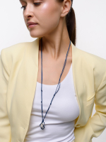 Колье "Cord Pearl" Blue с жемчугом