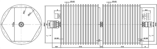 SMA, Аттенюатор фиксированный, 27 ГГц, 100Вт (10-40 dB)