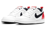 Nike Court Borough Low Low Panel Shoes GS Black and White Red