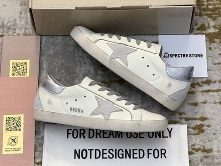 Super Star With Silver Heel Tab and Metal Stud Lettering