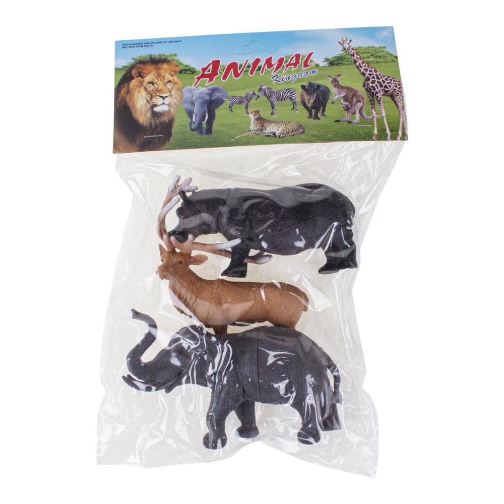 Набор диких животных 3шт, пакет DY618-29