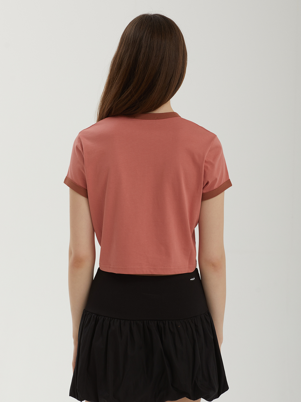 Женская Футболка Cropped Ringer