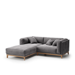 3-х местный нераскладной диван с кушеткой Case 913/902