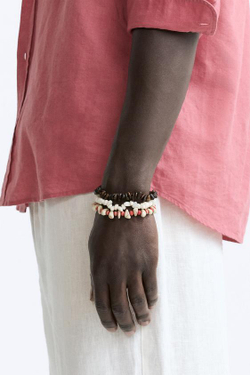 ZARA НАБОР ИЗ ТРЕХ БРАСЛЕТОВ С КОНТРАСТНЫМИ ДЕТАЛЯМИ, РАЗНЫЕ