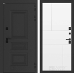 Дверь входная Лабиринт АЛЯСКА ЛАЙТ 21 Белый софт металлическая