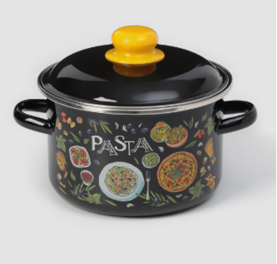 Кастрюля эмалированная Pasta, 3 л, d=18 см, цилиндрическая, индукция