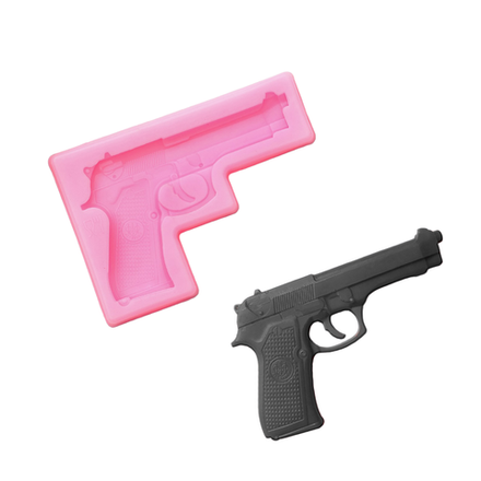 Молд силиконовый «Пистолет», 11×7,5×1 см, цвет МИКС